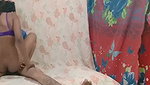 Girlfriend fucking hard on bed