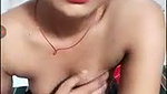 Hot girl showing her sweet juice boobs