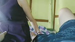 Sexy girl giving Handjob