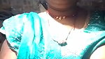 Village aunty show her boobs  hairly pussy on live