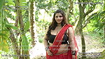 Rai Showing Deep Cleavage & Navel with Ass Crack Outdoor ~ Naari Magazine Shoot