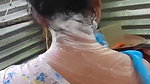 Bhabhi taking bath  showing her sweet boobs
