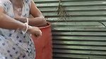 Bhabhi taking bath  showing her sweet boobs