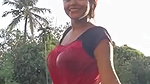 Hot Girl Playing in Pond