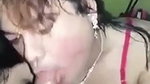 Shemale giving Blowjob to Brother