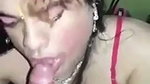 Shemale giving Blowjob to Brother