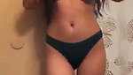 boob show of slim girl