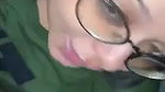 chasmish ladki ne lund chusi