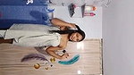 nude show in bathroom