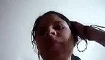 GF strips naked and her lover records her blowjob