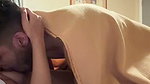 GF sucks BFs dick and records her xxx video while