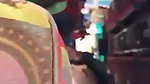 Hijabi girl gives an outdoor blowjob on a riding