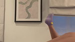 Lady fucks with a toy after hardcore hotel sex