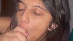 Sexy girl gives an erotic blowjob and enjoys desi