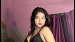 Sexy girl strips naked on camera and records her