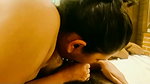Woman gives a romantic Indian blowjob in a hotel