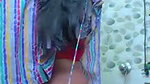 Beautiful aunty show her boobs  wearing dress