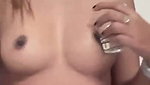 Beautiful hot sexy girl show her boobs  pussy