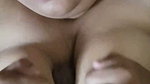Big Boobs aunty rubing her lover dick