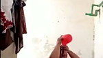 Fatty aunty showing  taking bath