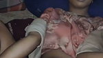 Girlfriend showing her wet pussy  bf fuck slowly