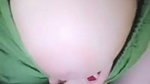 Hot girl pressing her nipple