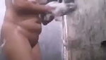 Bhabhi taking bath  showing