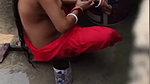 Bhabhi taking bath outdoor  devar seeing