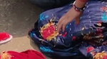 Bhabhi taking bath outdoor  devar seeing