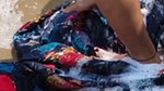 Bhabhi taking bath outdoor  devar seeing