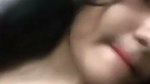 Sexy girl boobs press  finger