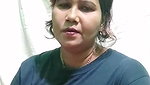 Aunty show her boob  talking live