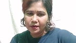 Aunty show her boob  talking live