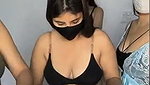 Beautiful group of ladies showing boob  pussy