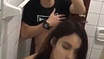 Couple fucking in toilet