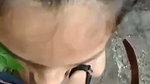 Beautiful girl give Blowjob  Handjob outdoor