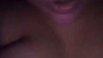 Beautiful girl pressing her own nipple