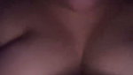 Beautiful girl pressing her own nipple