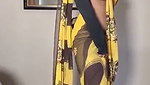Beautiful hot girl showing  enjoying