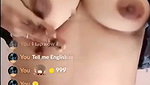 Diyaa showing her boob on live