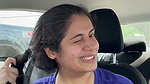 Sexy aunty showing her huge boobs inside car