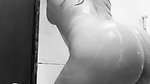 Sexy girlfriend showing her hot figure in bathroom