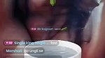Beautiful girl showing her pink pussy  rubing