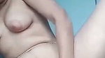 Sexy beautiful girl fingering her pussy hard