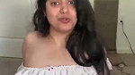 Beautiful girl show her boobs in transparent dress