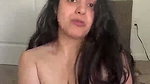 Beautiful girl show her boobs in transparent dress