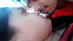 lovers kissing