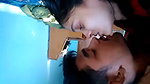 lovers kissing