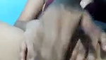 Girlfriend showing her pink pussy  bf suck her boob