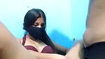 Girlfriend showing her pink pussy  bf suck her boob